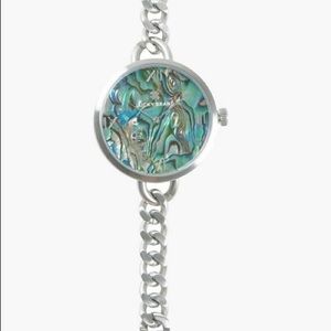 Lucky Brand Indio Abalone Chain Watch